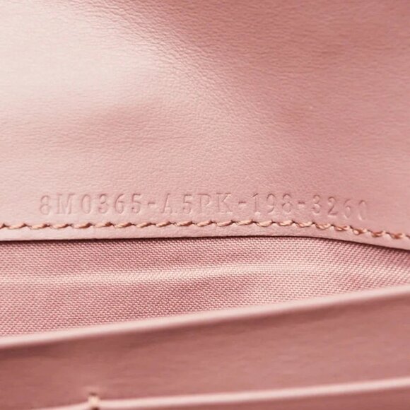 Fendi Dark Pink Studded Leather Continental Wallet On Chain - Picture 9 of 11